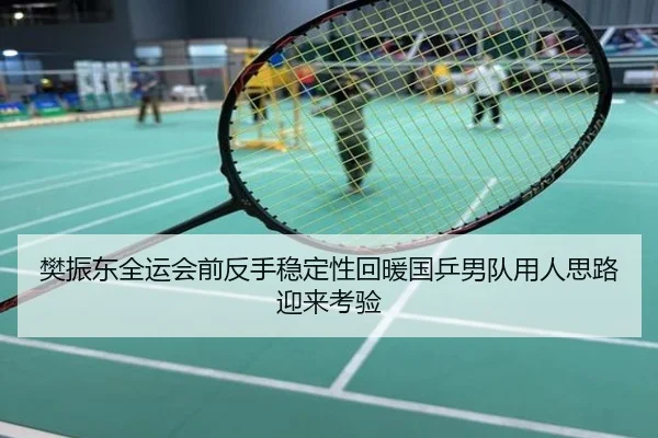 樊振东全运会前反手稳定性回暖国乒男队用人思路迎来考验